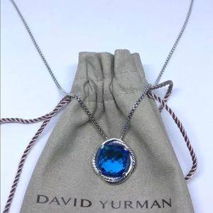 SOLD David Yurman sterling silver blue topaz